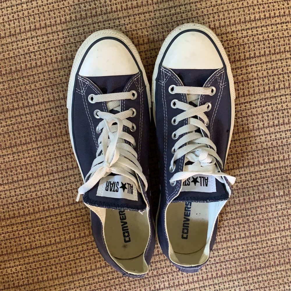 Men’s blue converse shoes size 9